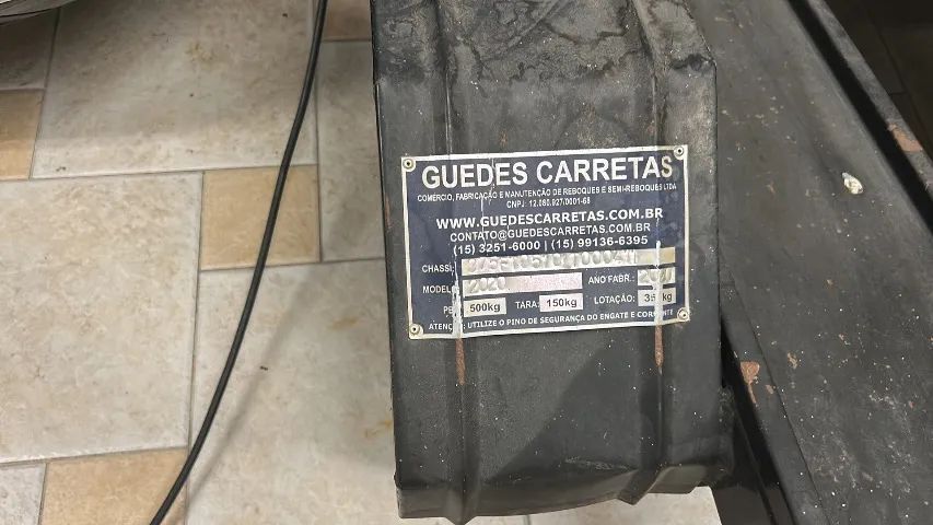 Carretinha para até 3 moto marca Guedes seminova - Foto 5