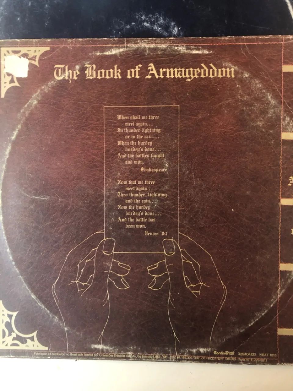 DISCO DE VINIL VENOM - AT MAR WITH SATAN INTERPRETE VENOM (1986) [USADO - Foto 2