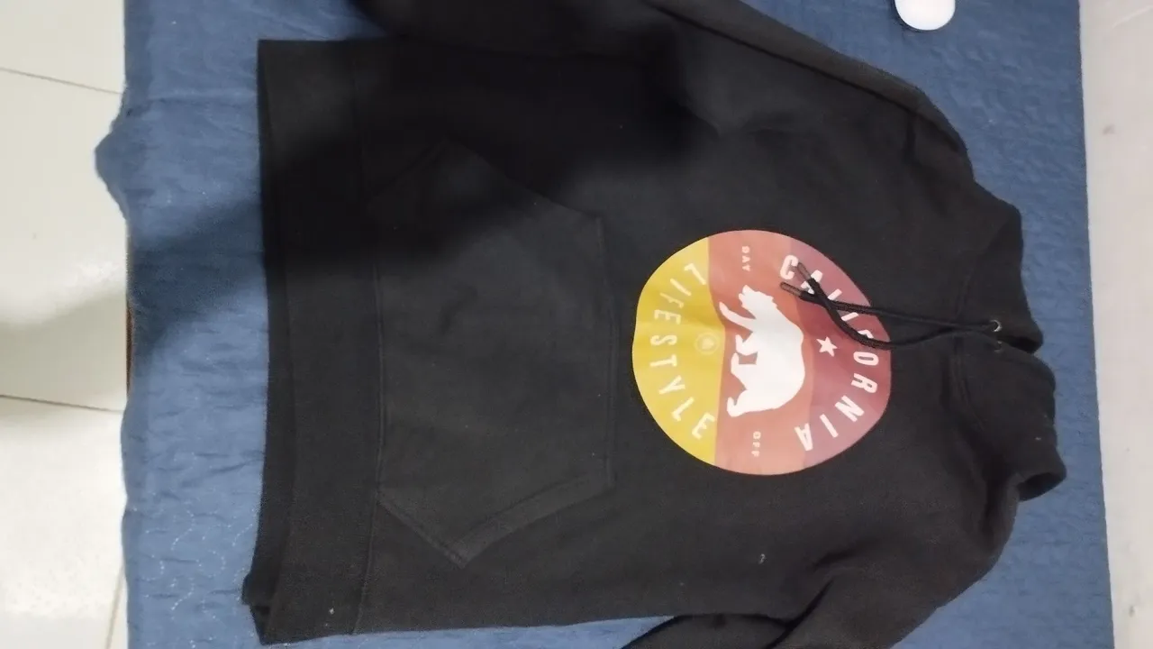 Casaco de Moletom California Lifestyle Preto
