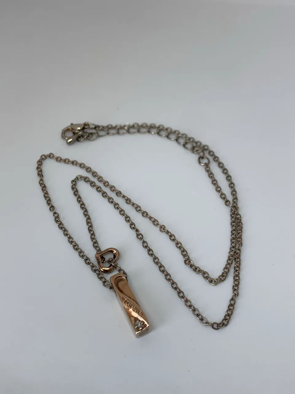 colar de prata forever - Foto 2