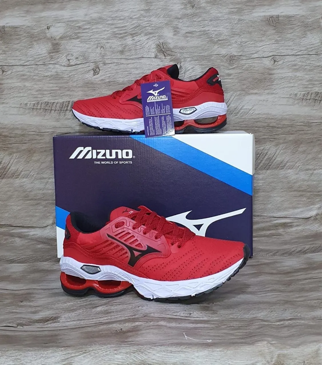 Tênis Mizuno Wave Rider 25 - Vermelho