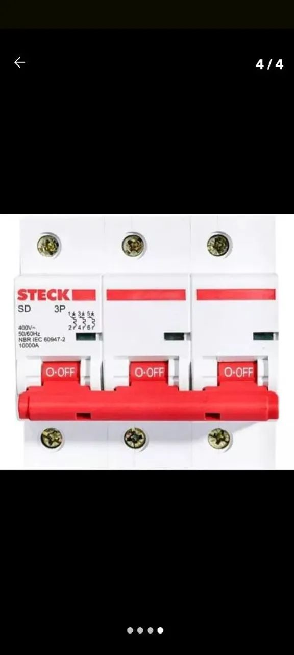 Disjuntor Steck 3P 10000A Novo