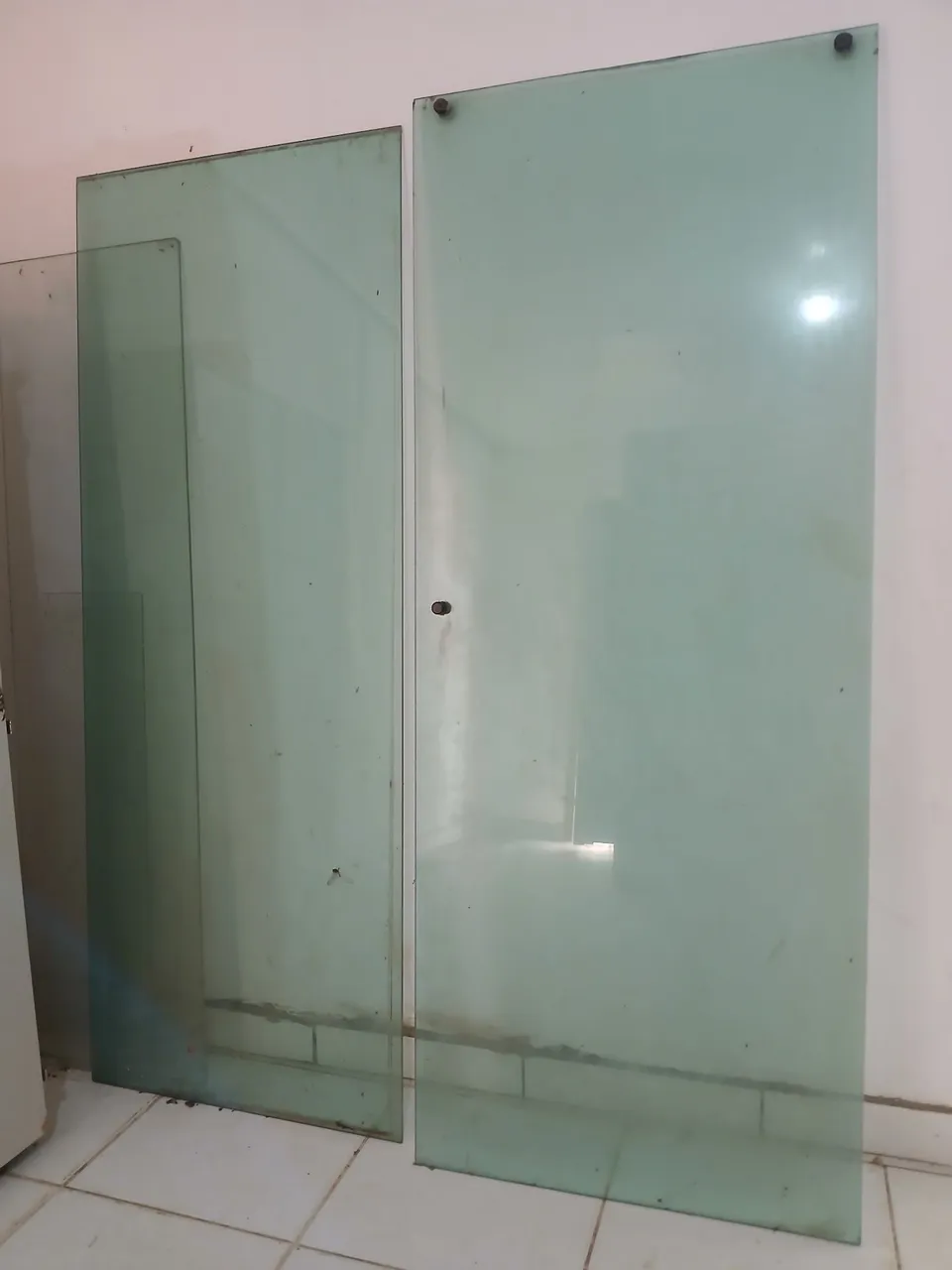 2 peças de vidro temperado para Box de banheiro