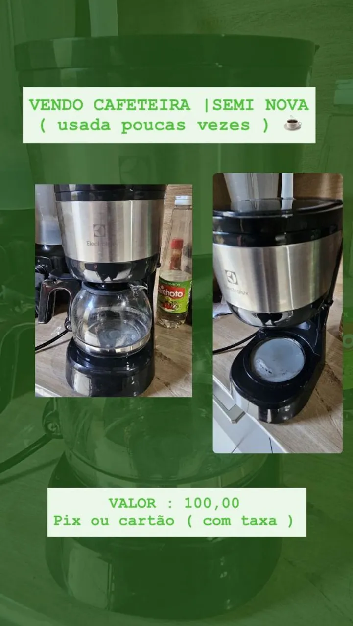 Cafeteira Electrolux Semi Nova