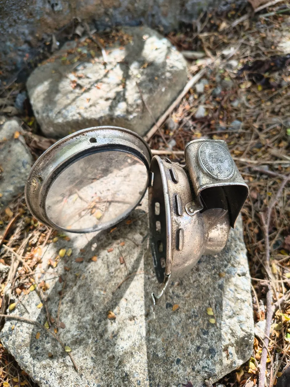 Frente Farol Antigo a Carbureto - Bicicleta antiga