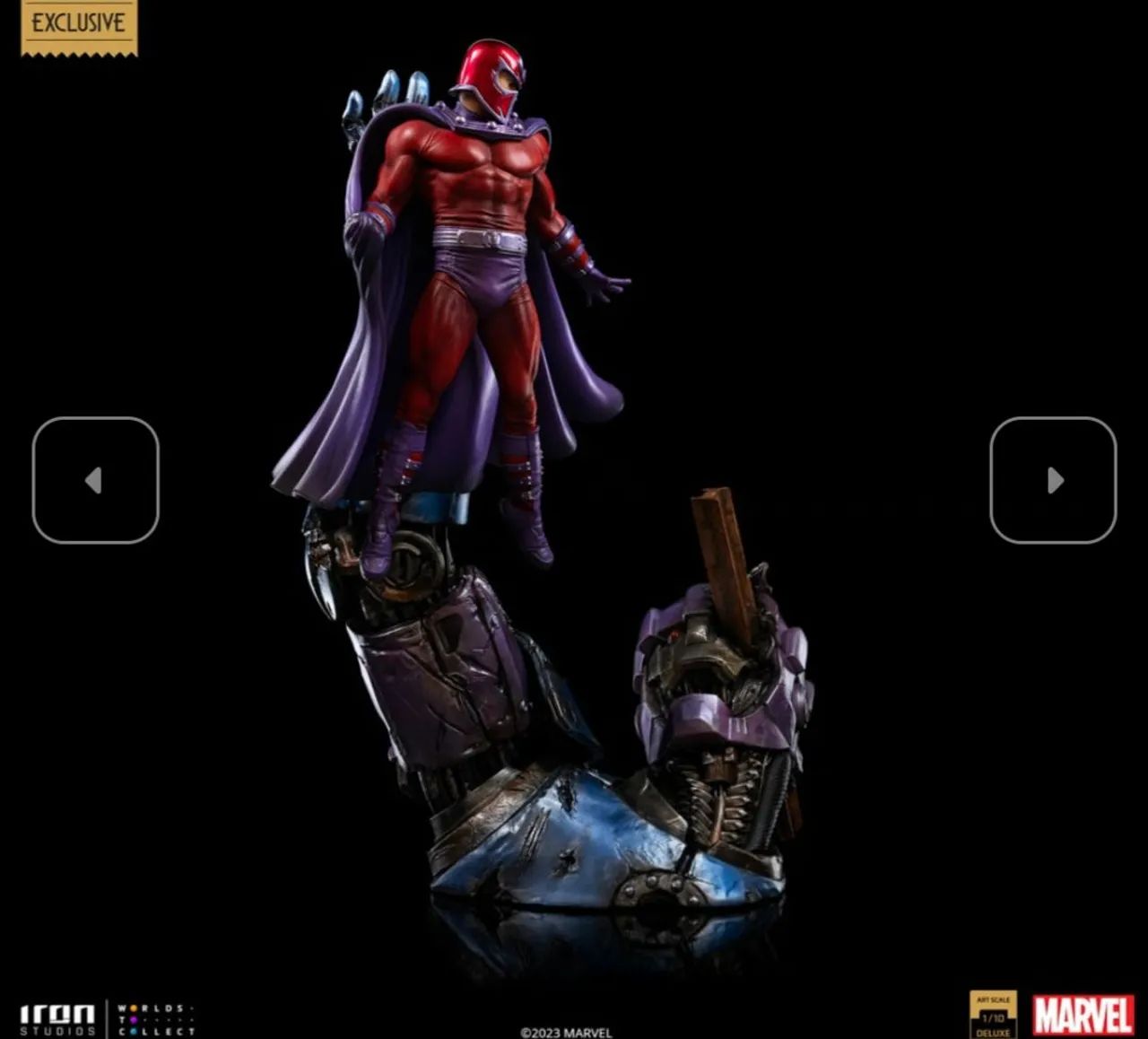 Magneto Vs Sentinel Deluxe Iron Studios Exclusivo - Foto 4