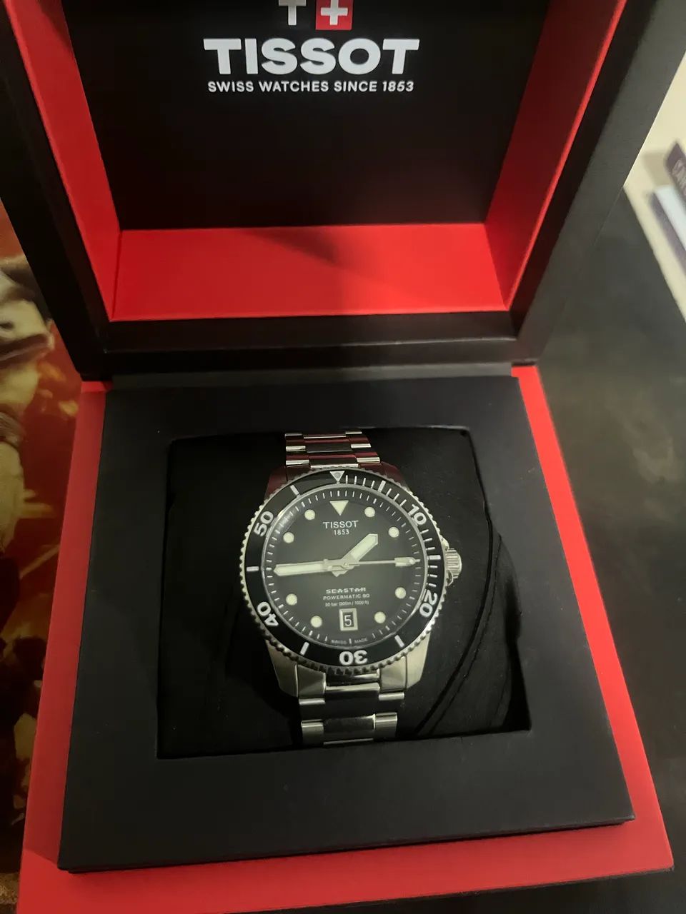 Relógio Tissot Seastar 1000 40mm automático  - Foto 4