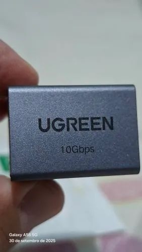 Ugreen extensão de rede conector 10gbps rj45 para cat8 cat7 cat6 ethernet  - Foto 3