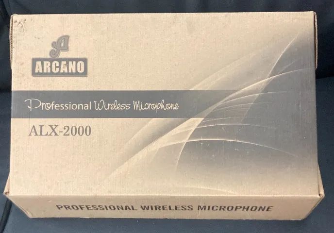 Microfone Sem Fio Arcano ALX-2000 UHF Duplo - 1 Microfone Funcionando - Foto 2