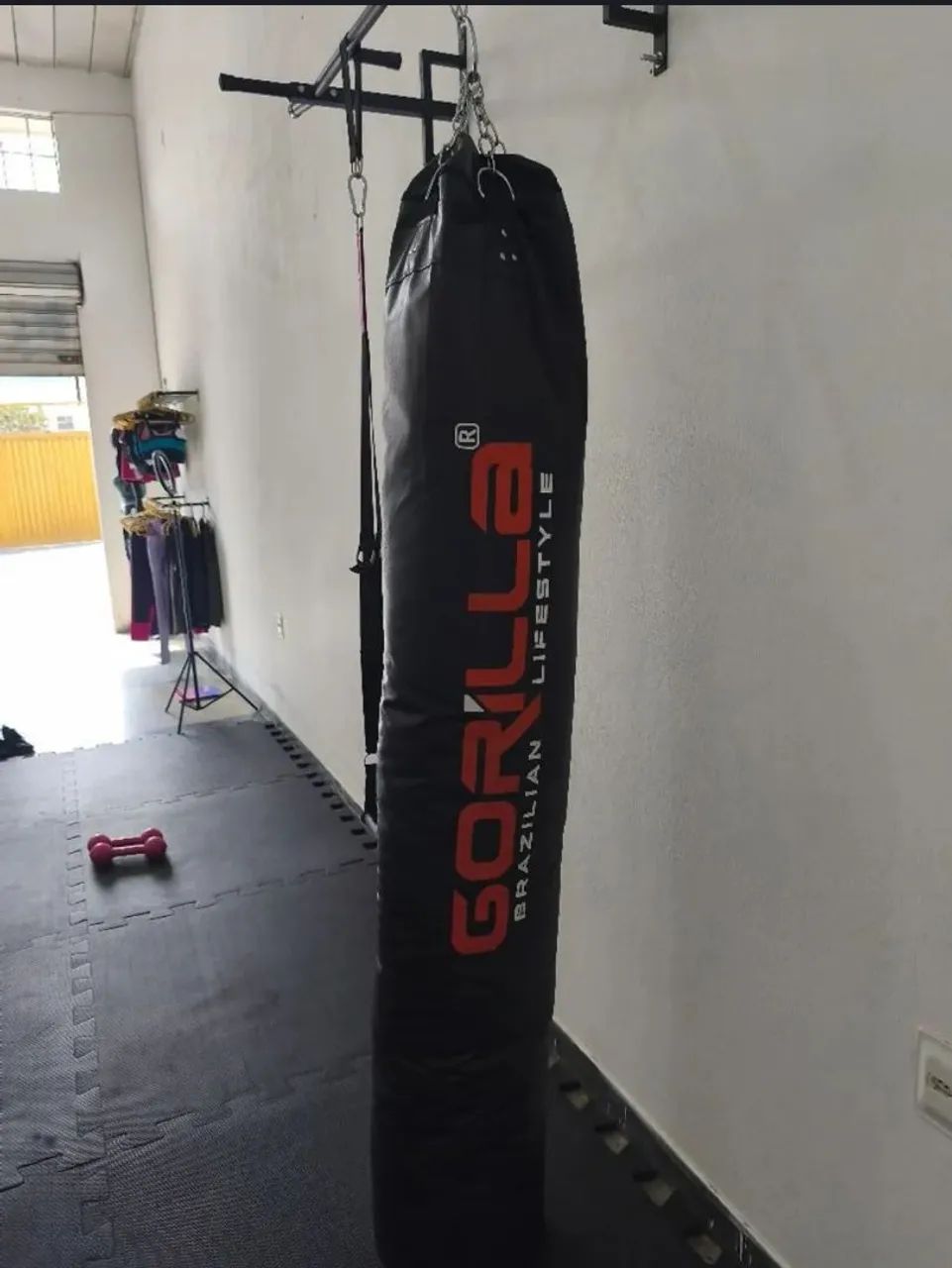 Barra fixa+saco de pancada cheio!