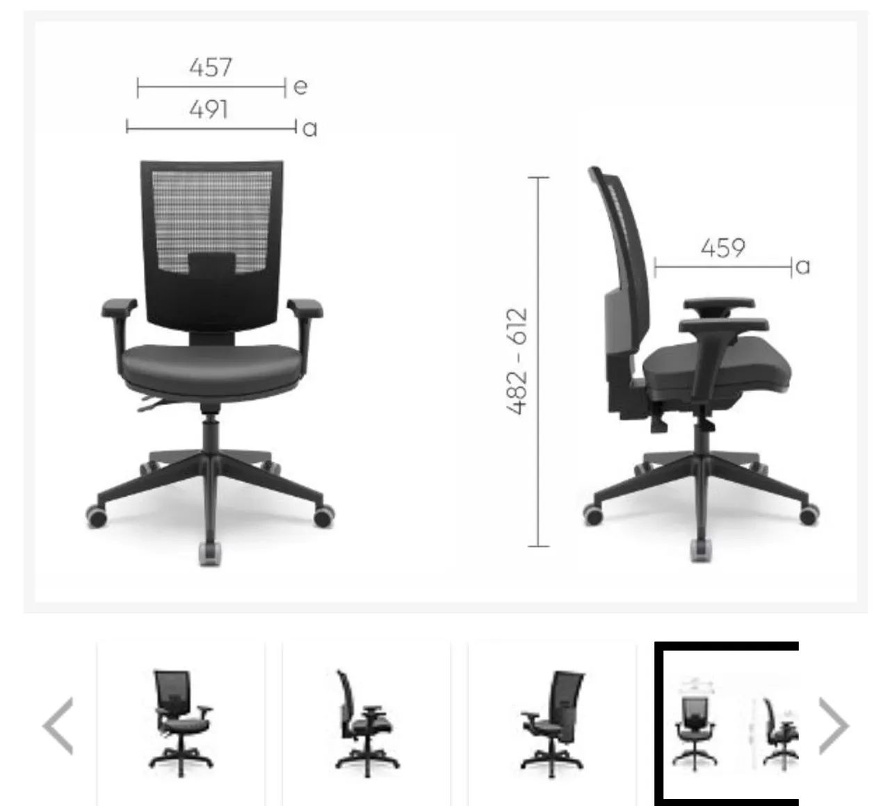 Cadeira de escritório e home office  - Foto 3