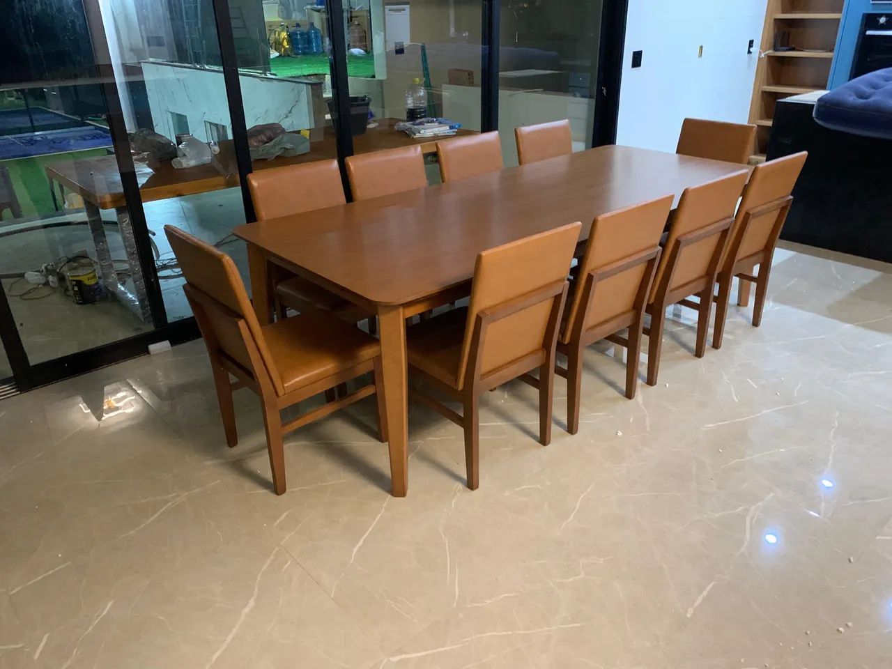 Mesa de jantar de madeira  - Foto 2