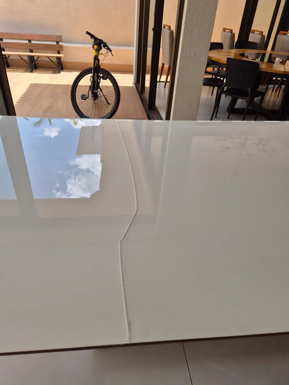 MESA DE VIDRO 8 LUGARES - Foto 3