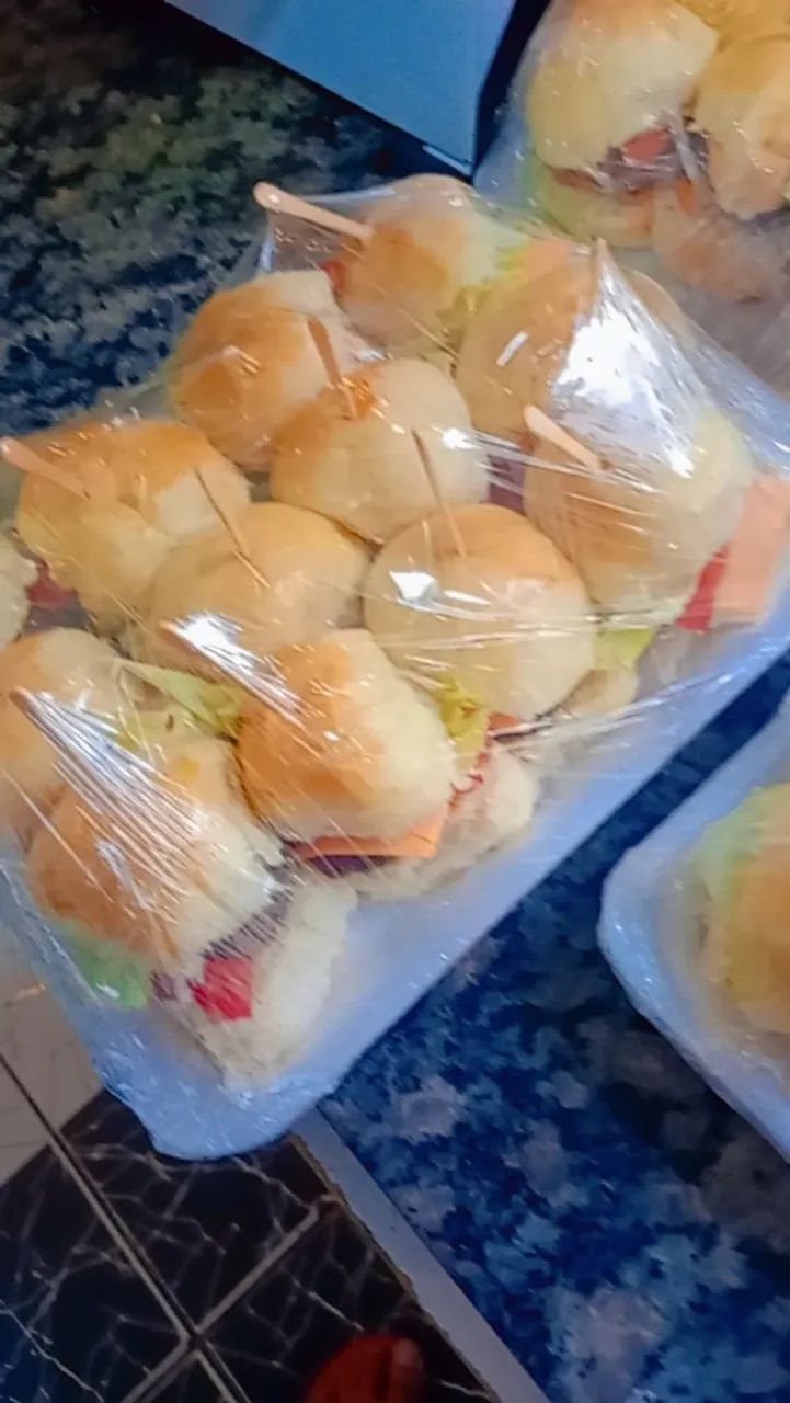 Mini hambúrguer para festa - Foto 3