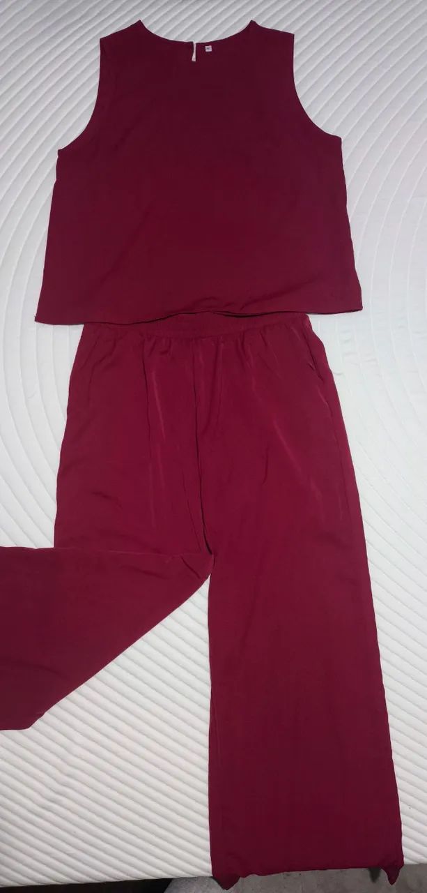 Conjunto Feminino Bordô