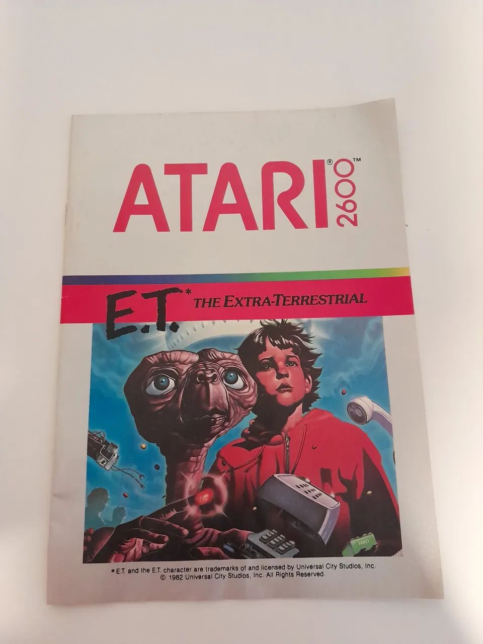 Manual raridade ET atari 2600