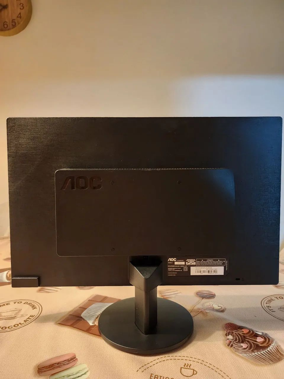 Monitor AOC 18,5" LED + Conversor HDMI e Cabos (Pouco Usado) - Foto 3