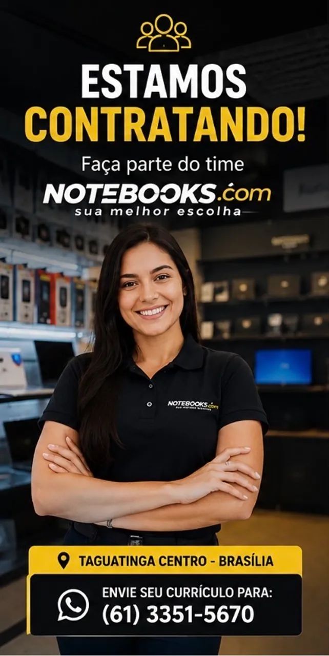 Vaga: Atendente Comercial - Notebooks.com
