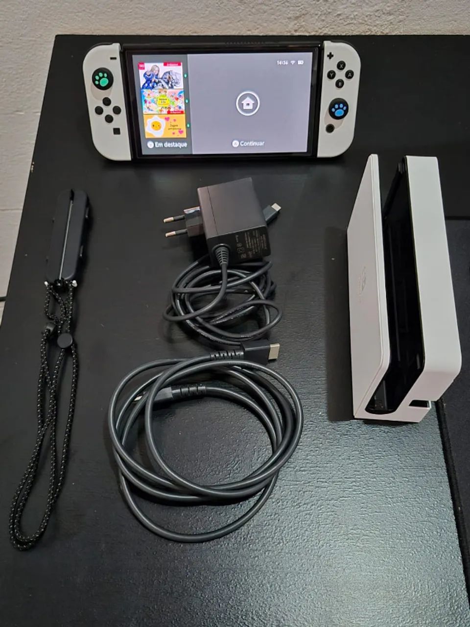 Nintendo Switch Oled (5 meses) + Acessórios Originais tbm + Caixa