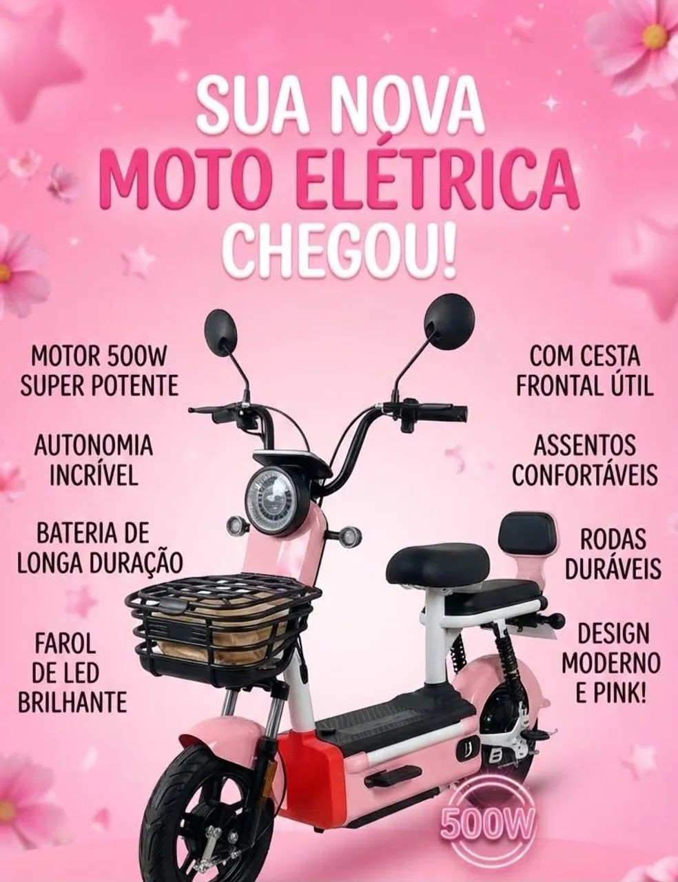 Motos elétricas 500w 