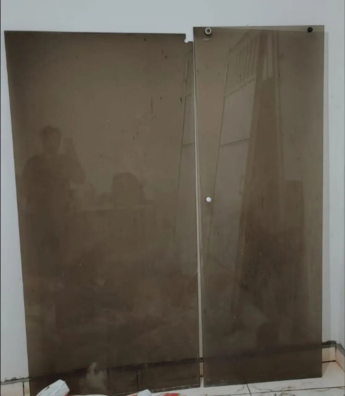 Box para banheiro vidro fumê completo.