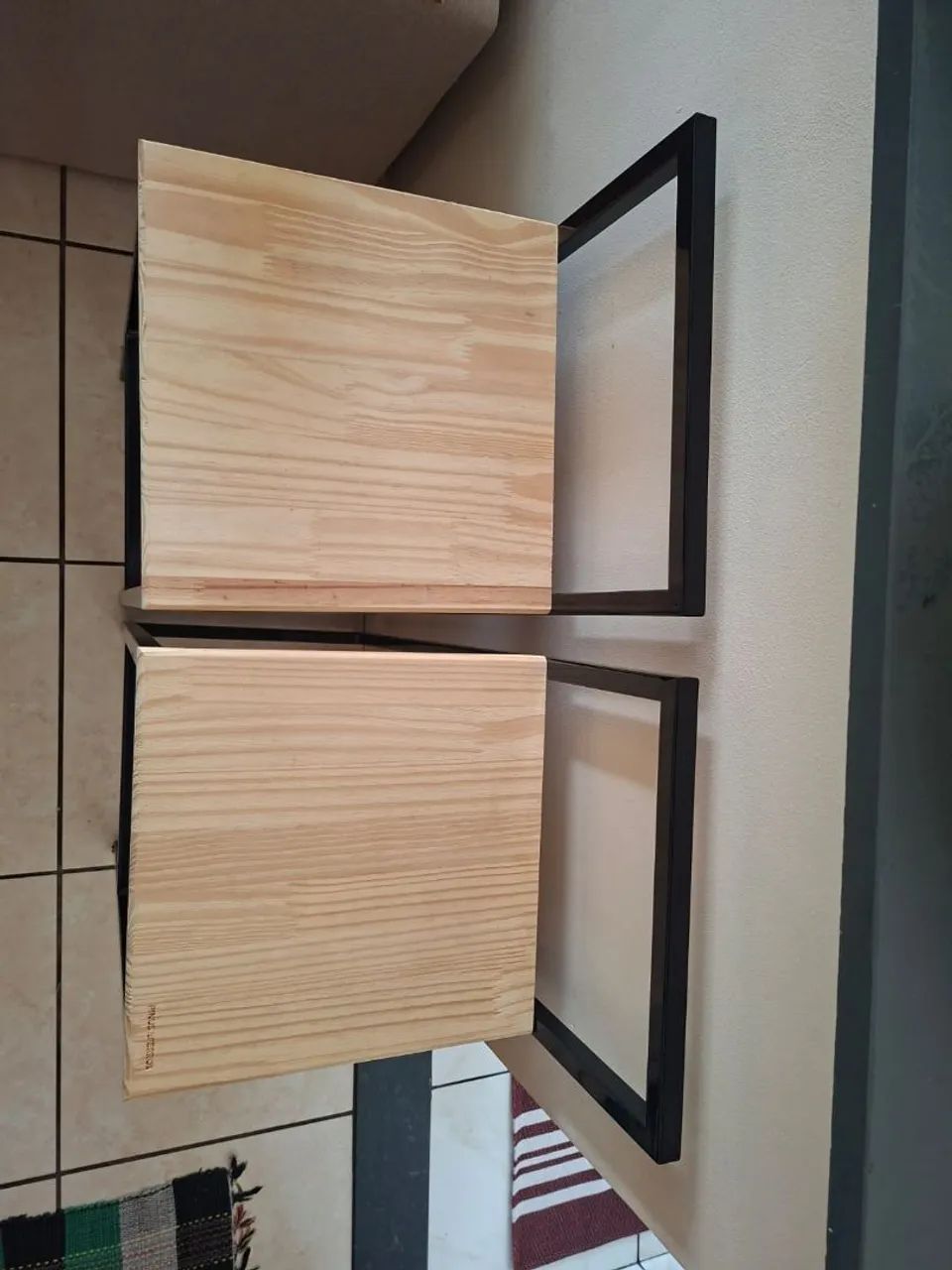 2 Banquetas Bistrô - Estilo Industrial / pinus e ferro - Foto 5