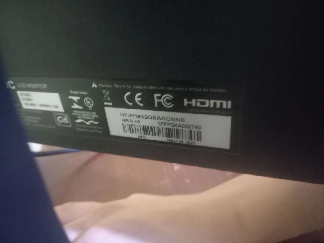 Monitor AOC 27 polegadas 100hz com 1 ms de resposta - Foto 2