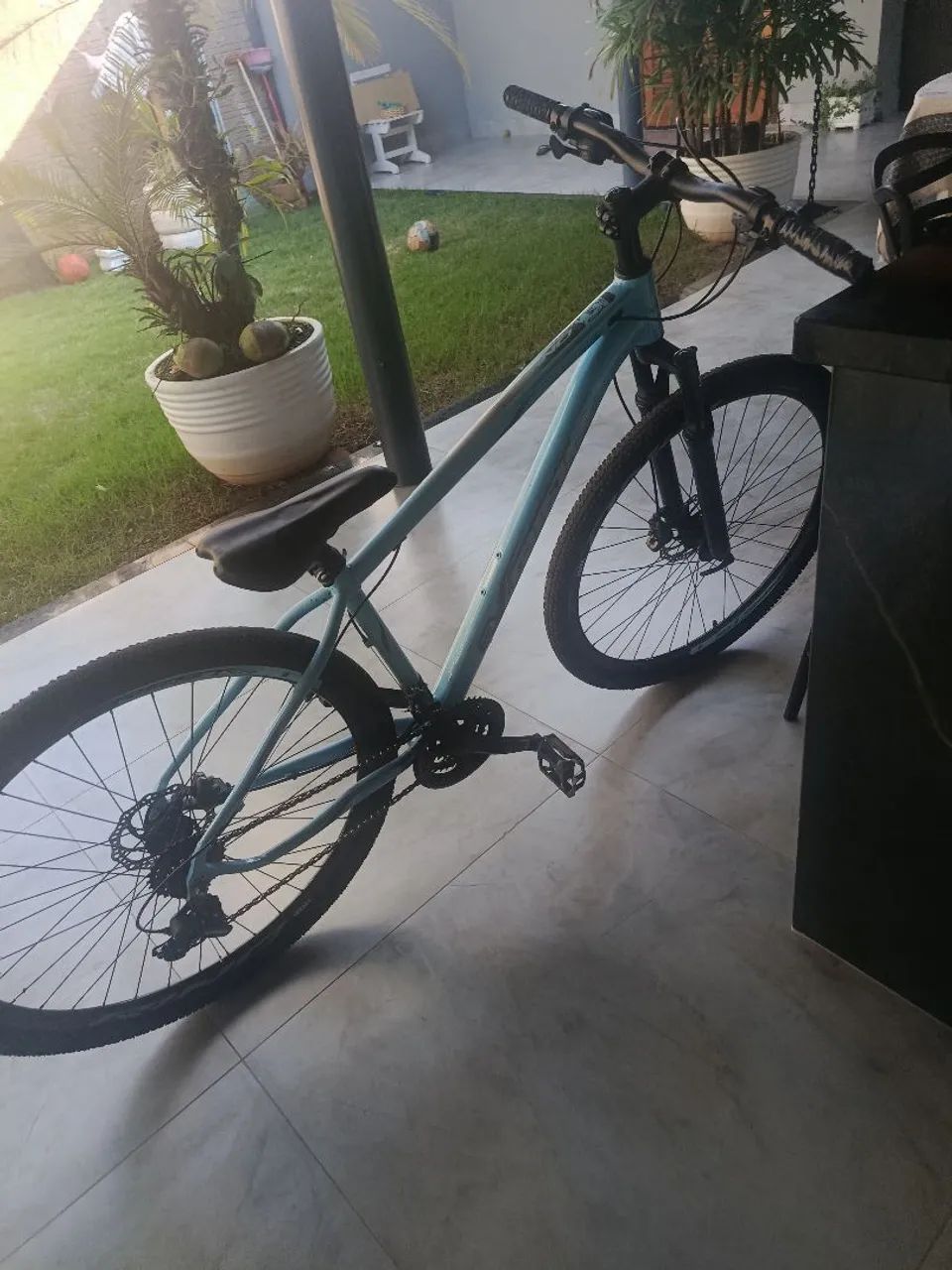 Bicicleta aro 29 usada nova  - Foto 4