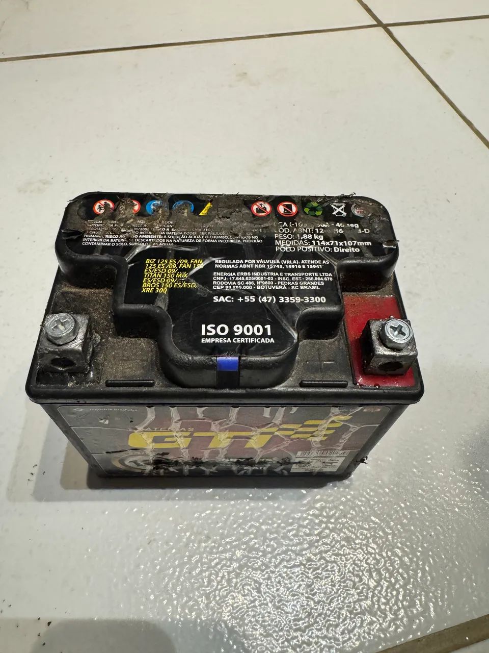 Bateria de moto 6ah - Foto 2