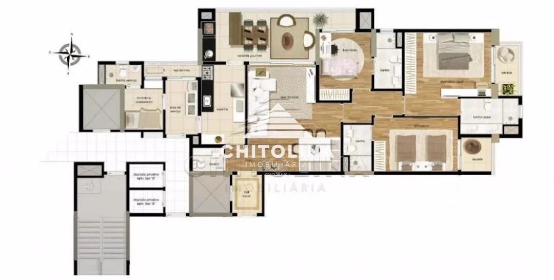 Apartamento com 3 dormitórios à venda, 148,21 m² - Edifício Cathedral - Itapetininga/SP - Foto 2