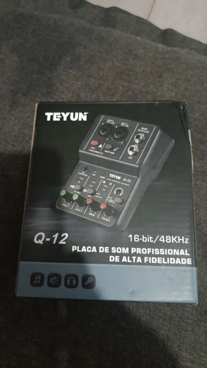 Interface e mesa de som teyu 