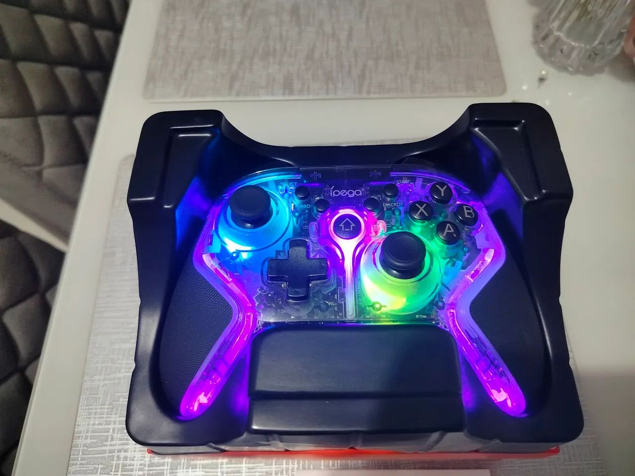 Controle Gamer Ípega PG-9666T RGB Turbo ? Completo - Foto 3