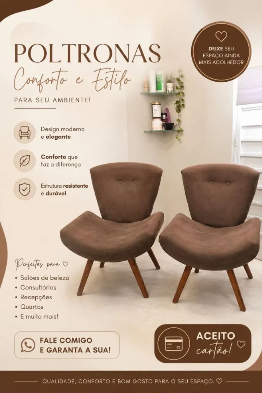 POLTRONAS MINIMALISTAS E MODERNAS