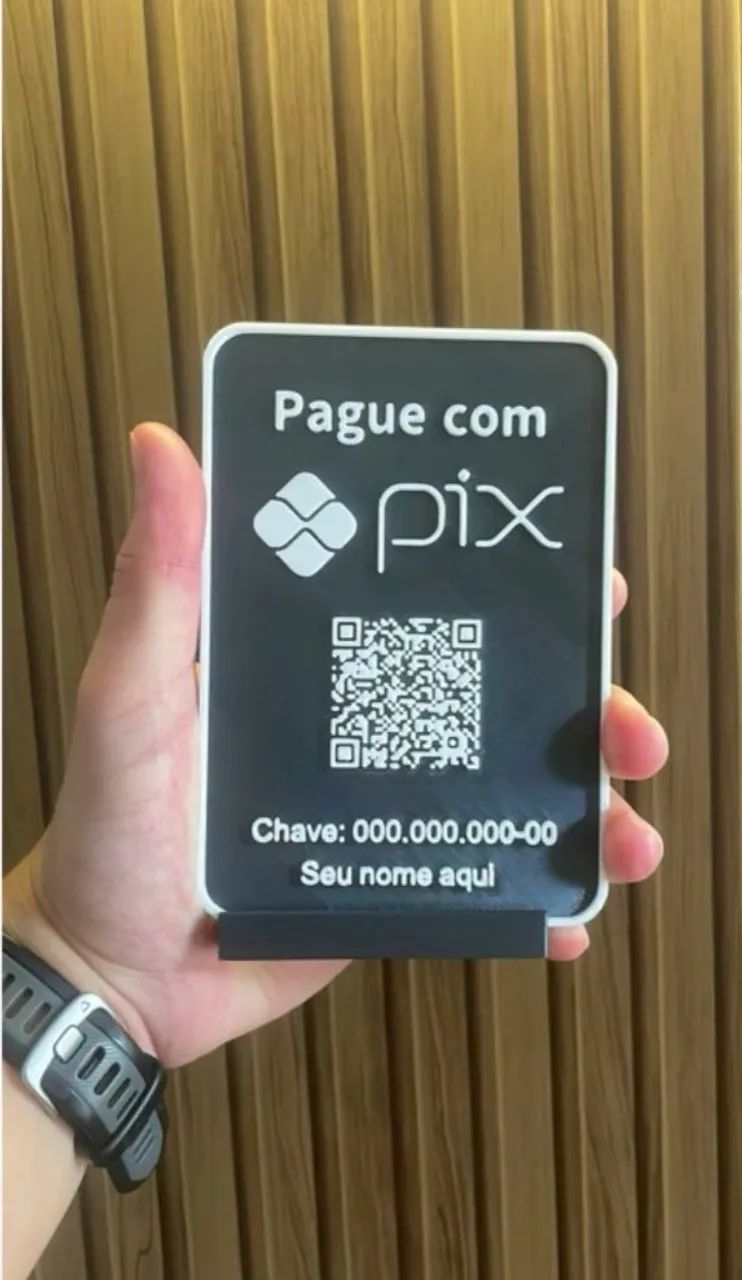 Placa de Pix, Wifi e Redes Sociais