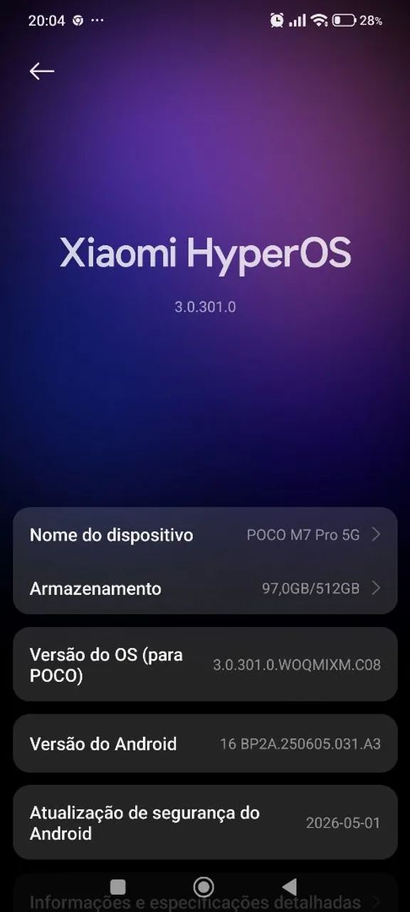 Celular poco m7 512gb