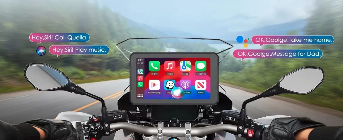 Carplay Moto BMW 7 Polegadas - Multimídia
