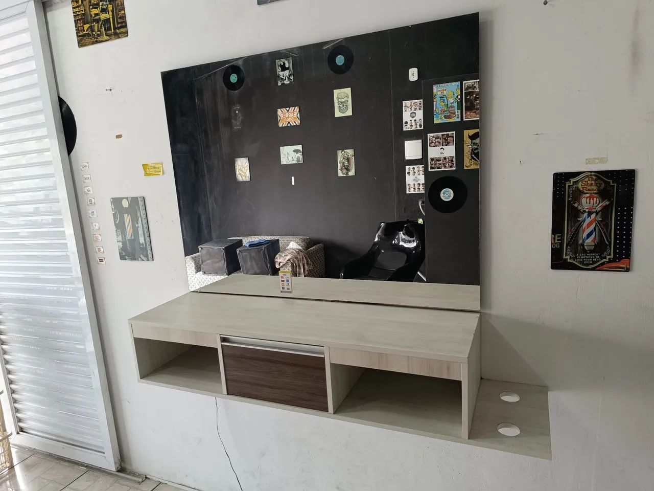 Bancada espelho pra salão 