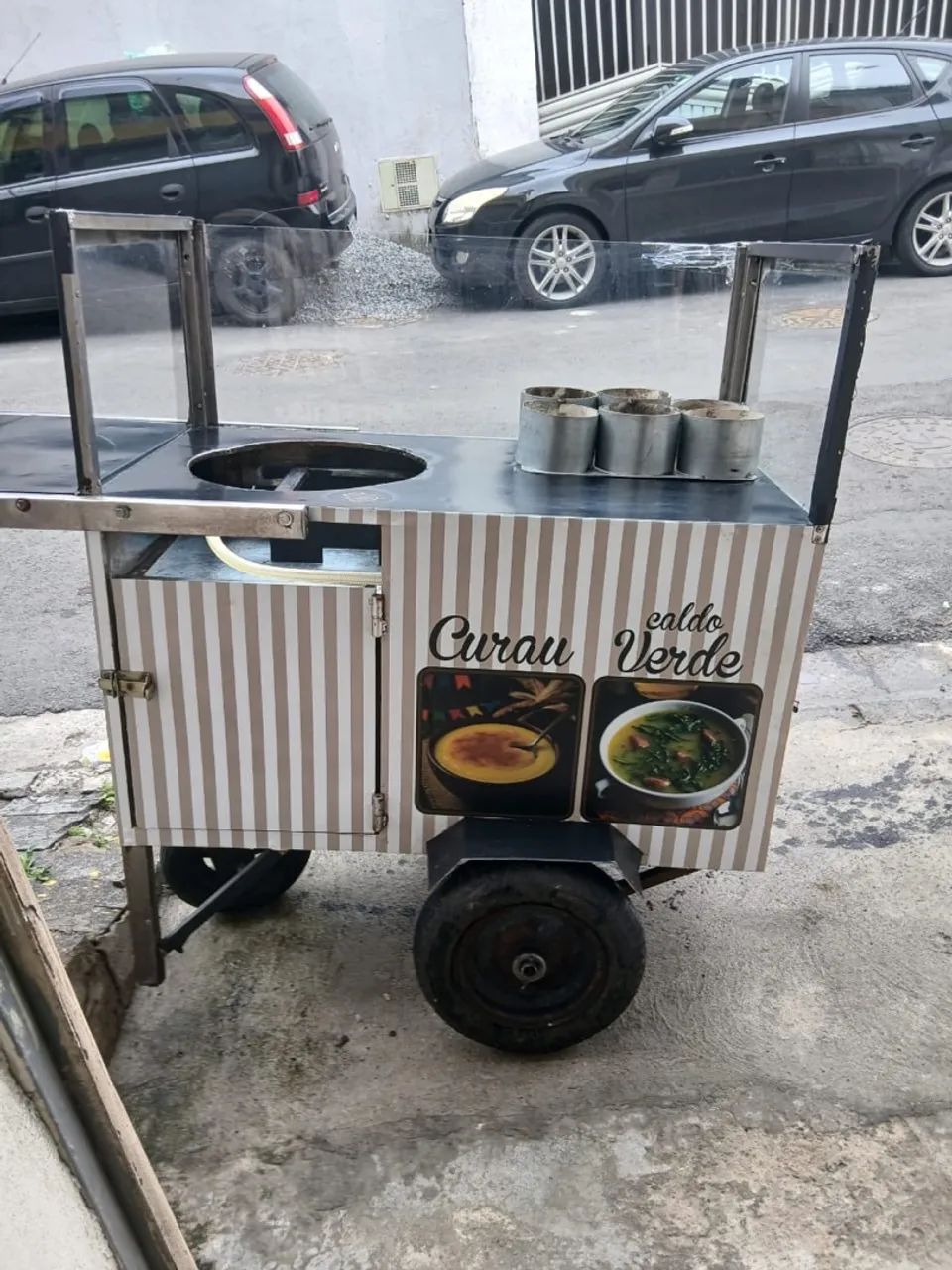 Carinho de lanche móvel 