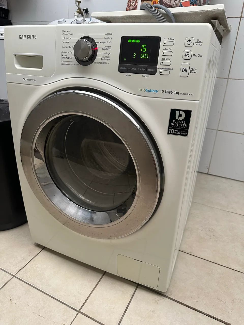 Lava e seca Samsung