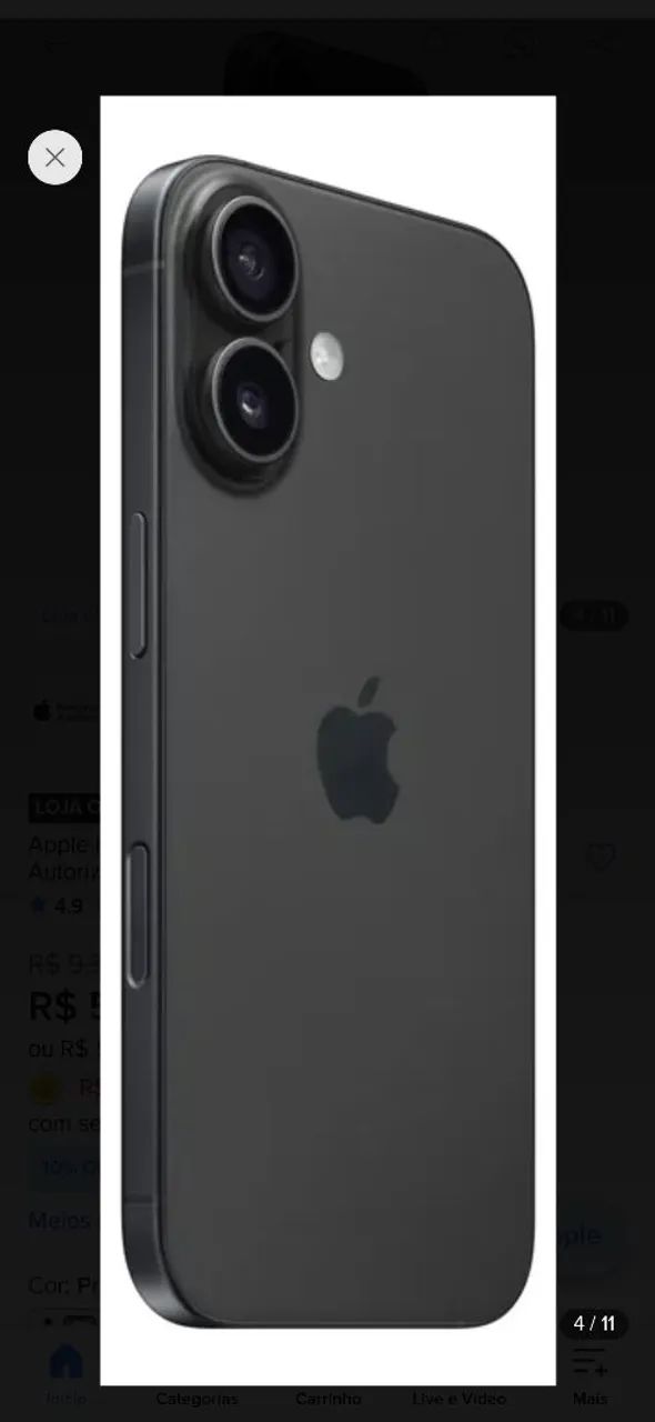 Iphone 16 128gb NF e garantia Apple 07/27