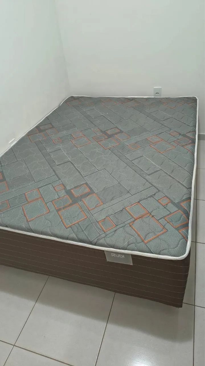 Cama box de casal conjugada 