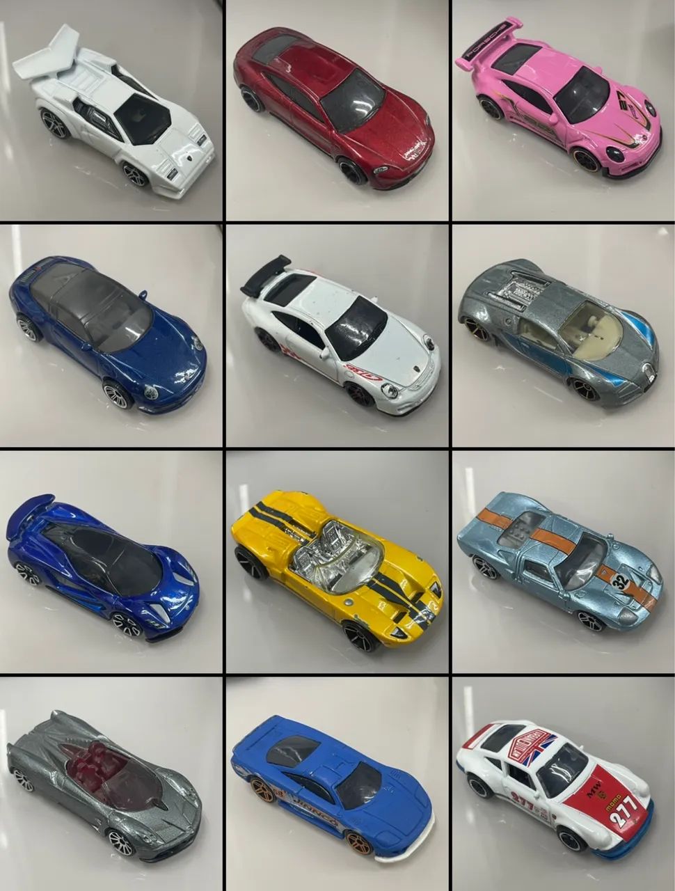 Kit minis hot wheels (porsche, ford gt, lambo e outros) - Hobbies