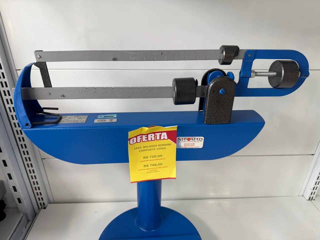 (Oferta) BALANÇA ROMANA COMPOSTA 150KG  - Foto 4