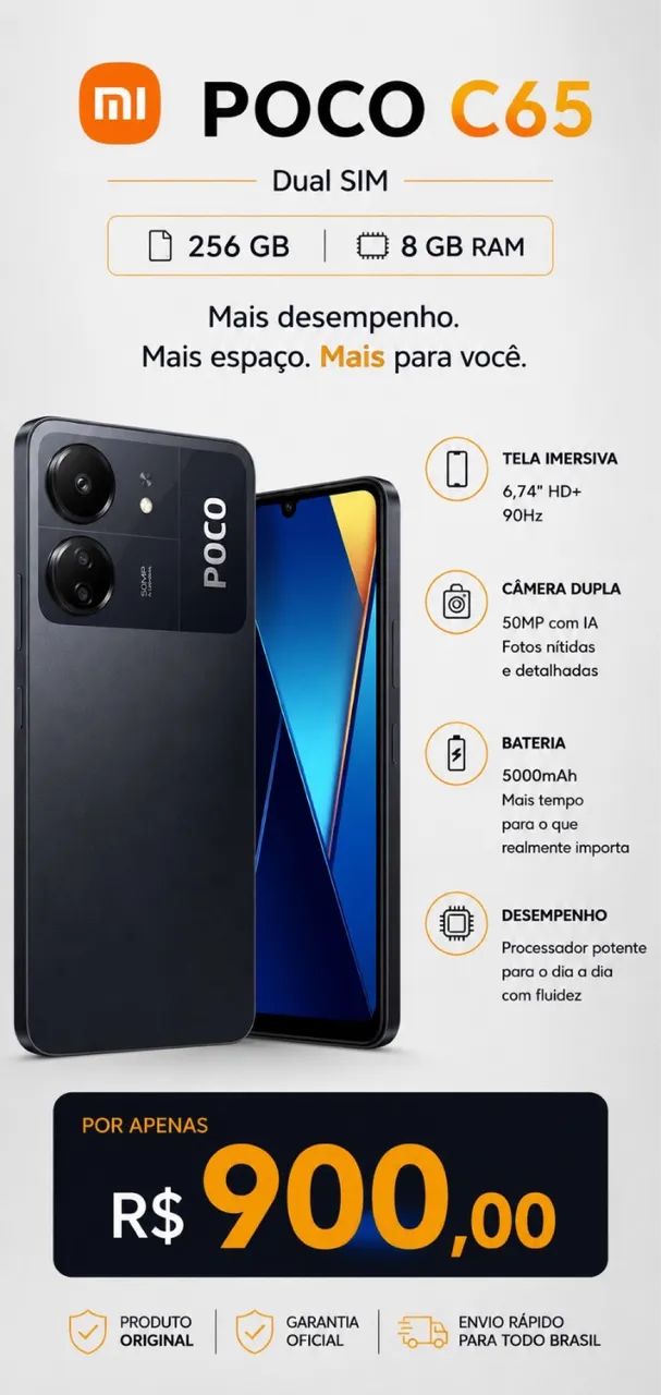 POCO C65 / 256GB / 8GB RAM