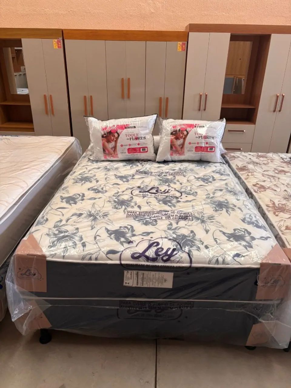 Cama Box Casal Ley Colchões Conjugada 67cm de Altura D26