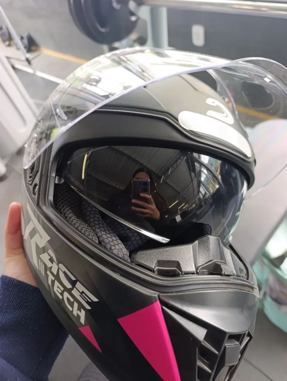 Capacete Race tech usado ? - Foto 2