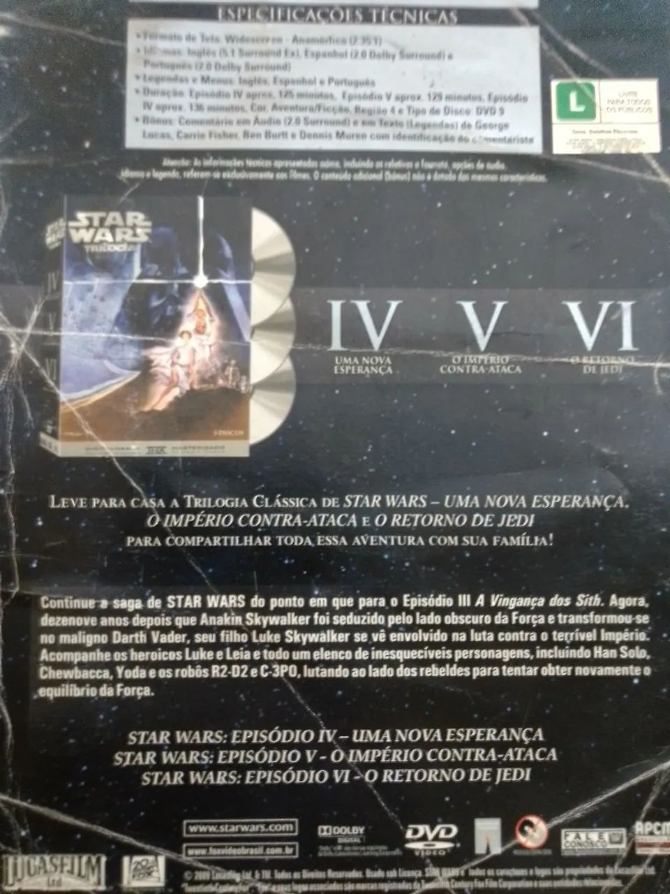 DVDs STAR WARS - box set (3 DVDs masterizados) - Foto 2