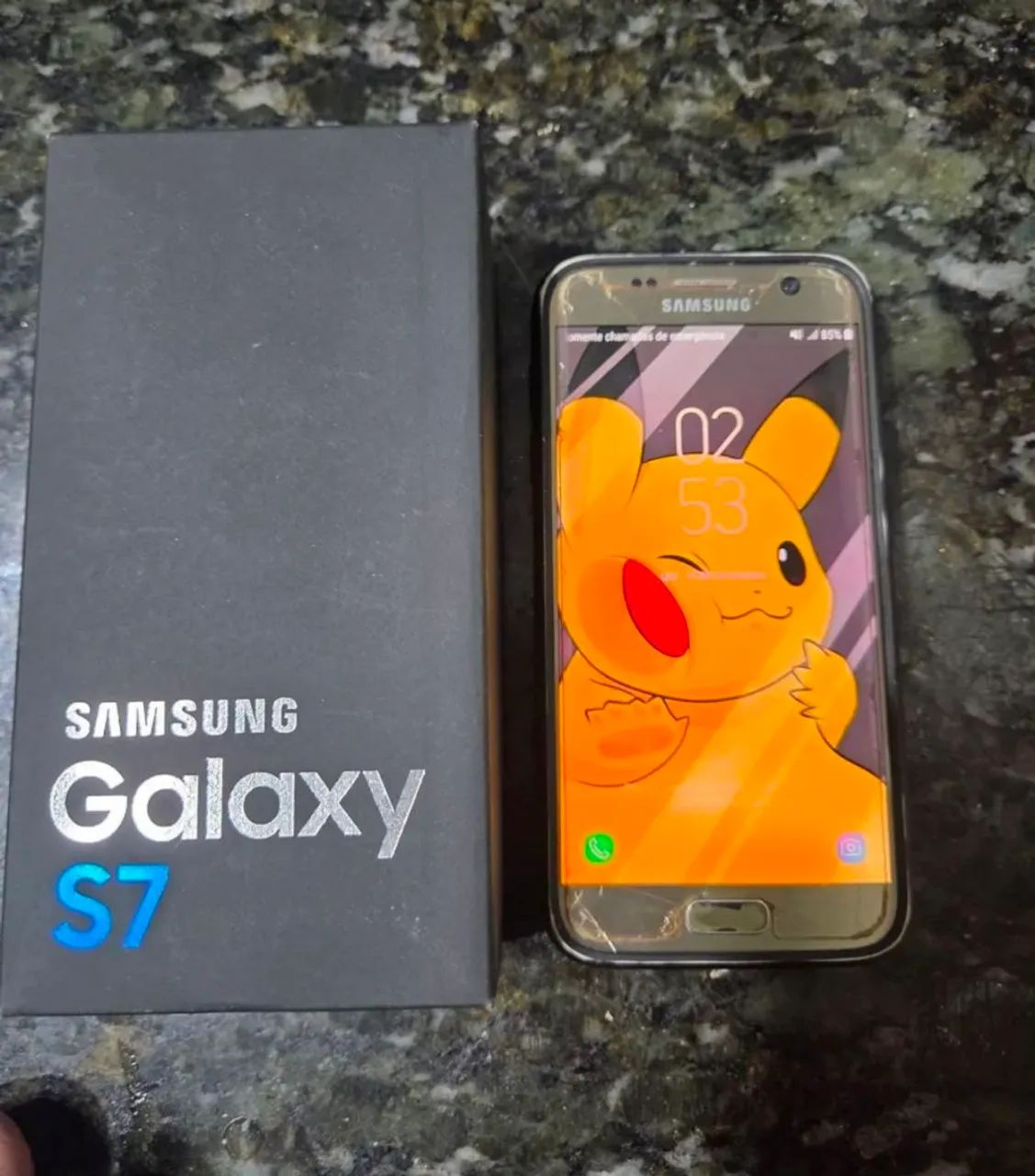 Smartphone Gamer Ultra-rápido Samsung galaxy S7 original com caixa 