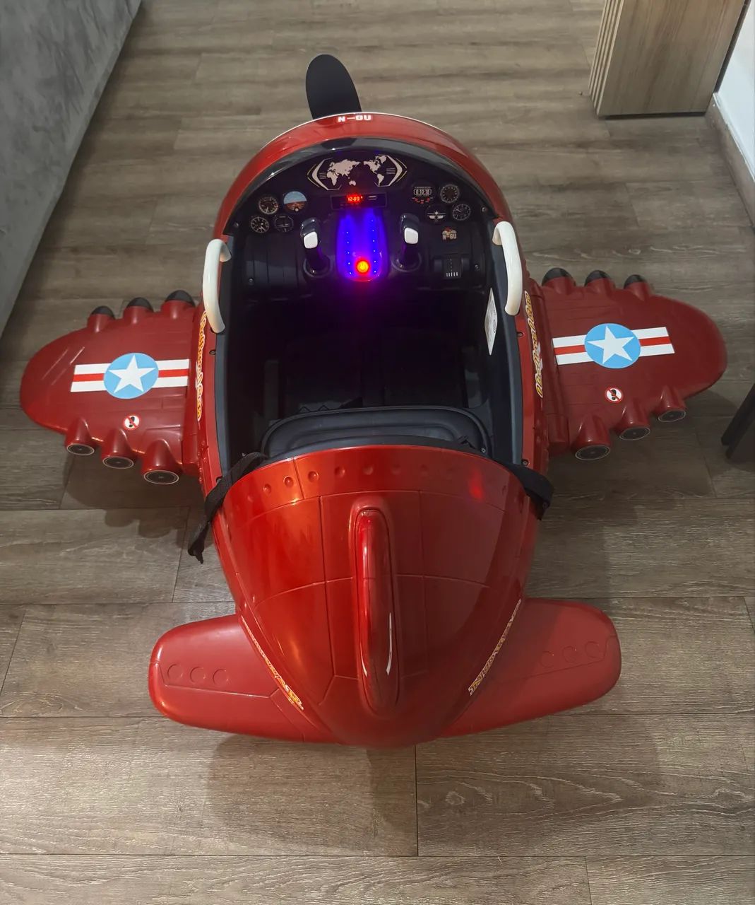 Carro avião elétrico infantil 