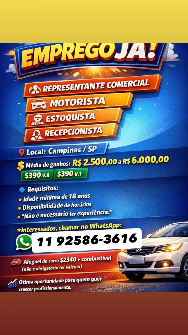 Vagas de emprego em Campinas (SP)
